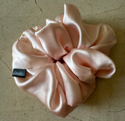 Blush Silk Charmeuse Scrunchies Large