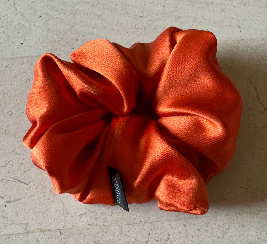 Mandarin Silk Charmeuse Scrunchies Regular